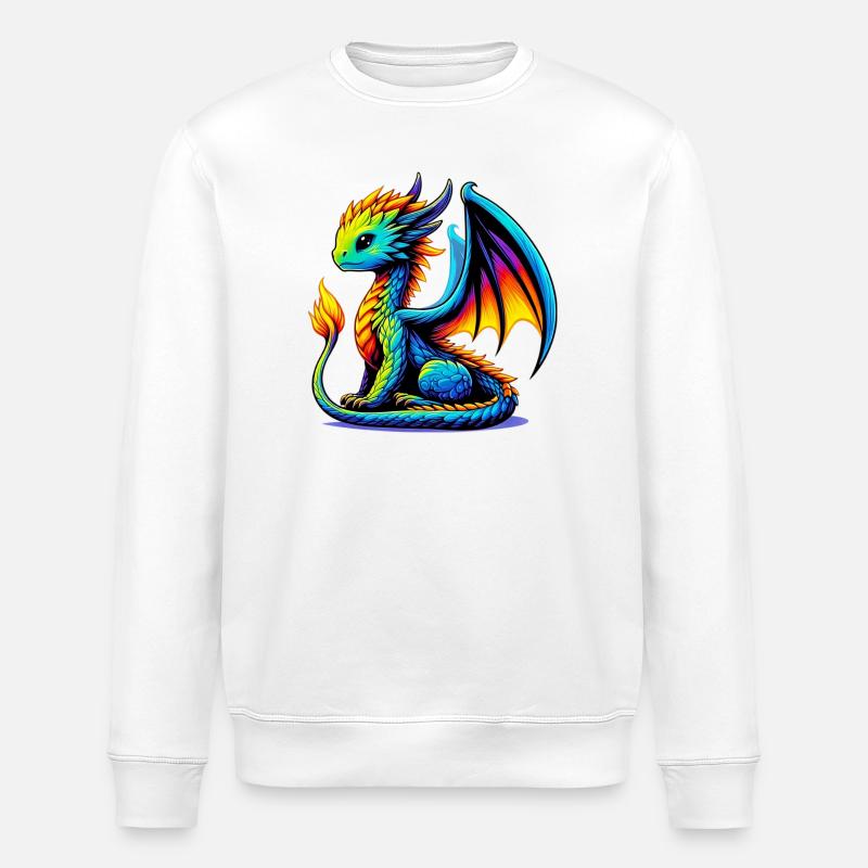 Dragon - Sweat bio ROLLER Stanley/Stella Unisexe - blanc