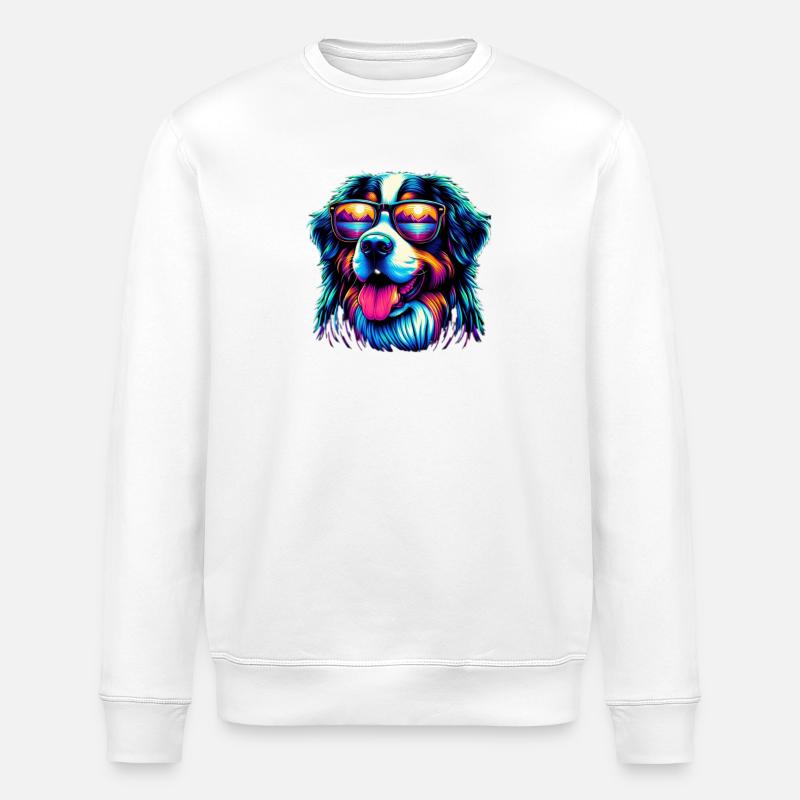 Berner Sennenhund - Stanley/Stella Unisex Bio-Sweatshirt ROLLER - Weiß