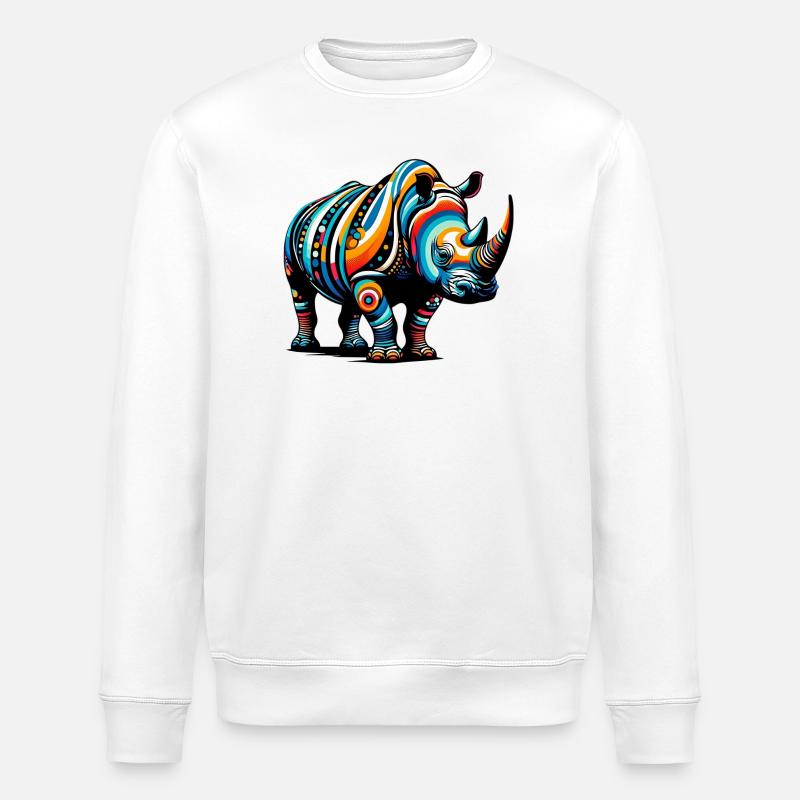 Nashorn - Stanley/Stella Unisex Bio-Sweatshirt ROLLER - Weiß