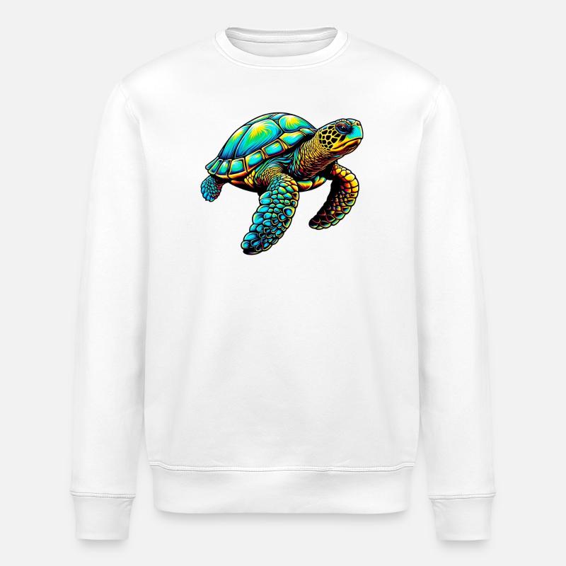 Tortue - Sweat bio ROLLER Stanley/Stella Unisexe - blanc