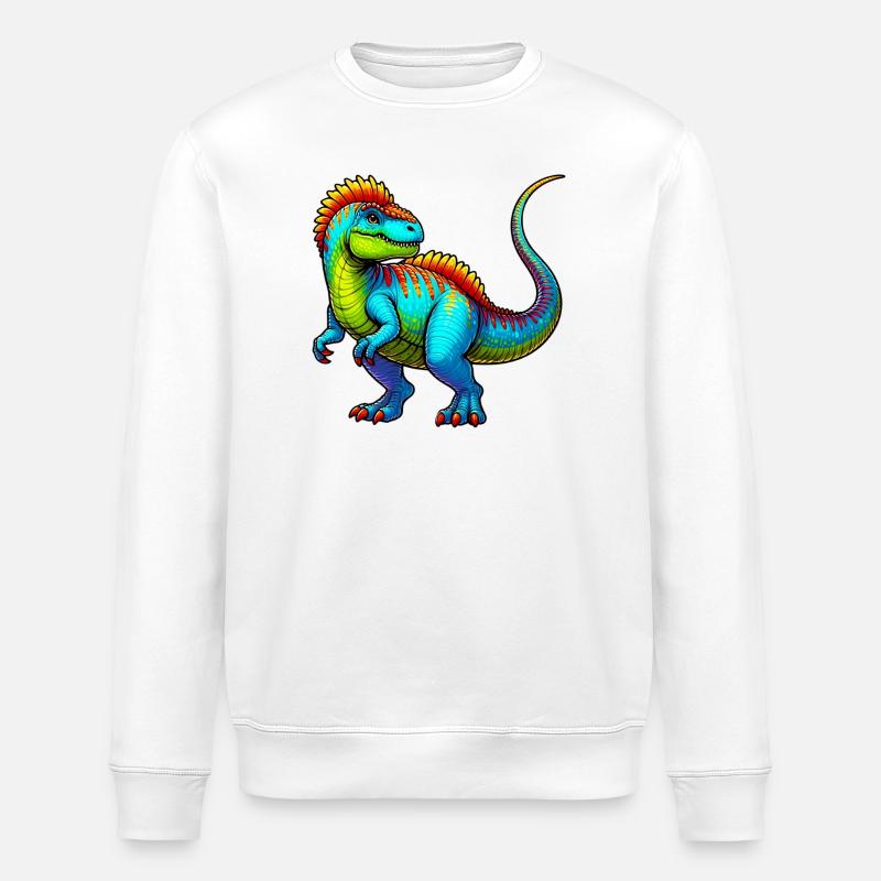 Dinosaure - Sweat bio ROLLER Stanley/Stella Unisexe - blanc