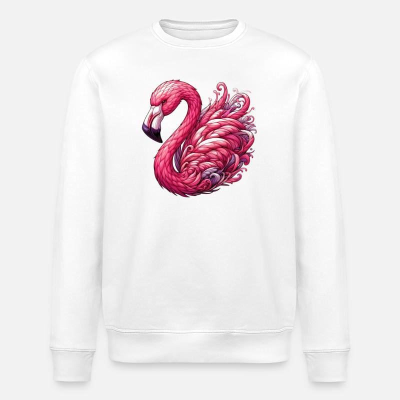 Flamant - Sweat bio ROLLER Stanley/Stella Unisexe - blanc