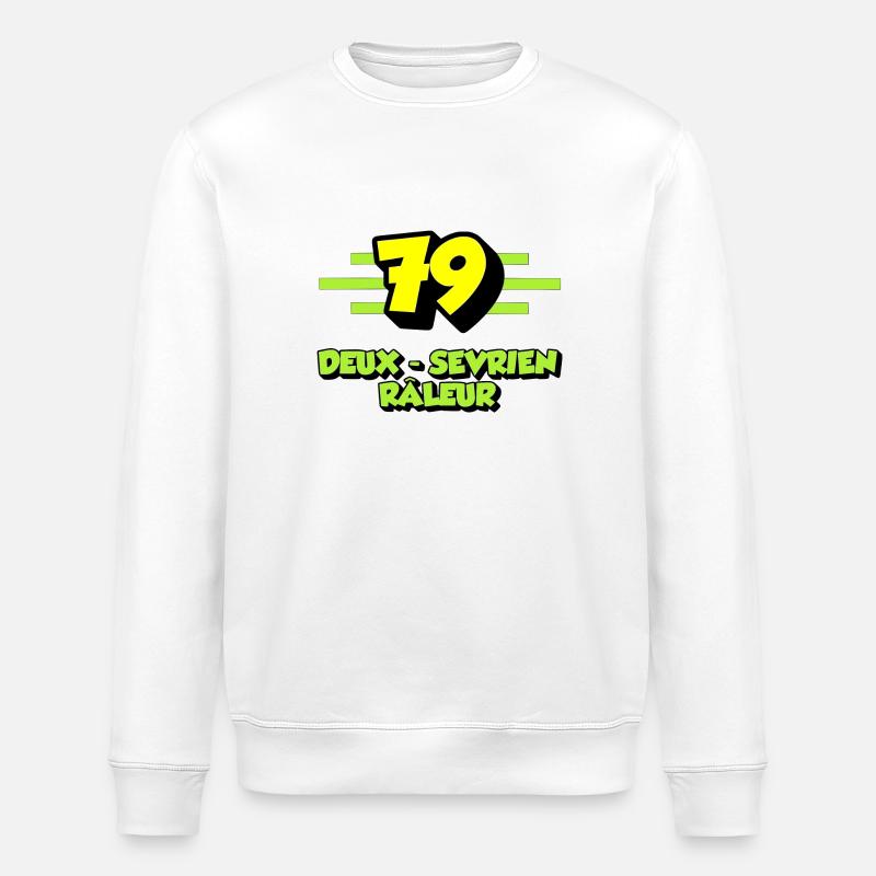 Two grumbling Sevrians - Stanley/Stella ROLLER Unisex Organic Sweatshirt - white