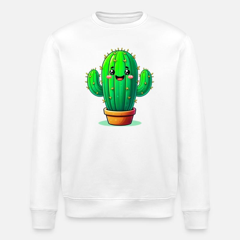 Cactus - Sweat bio ROLLER Stanley/Stella Unisexe - blanc