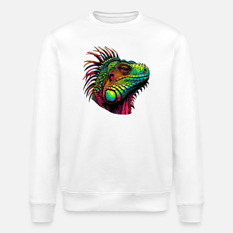 Leguan - Stanley/Stella Unisex Bio-Sweatshirt ROLLER - Weiß