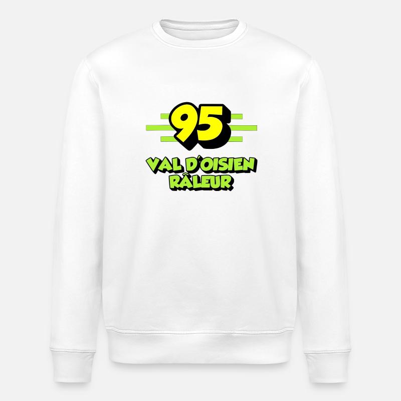 Val d'oisien grumbler - Stanley/Stella Unisex Bio-Sweatshirt ROLLER - Weiß