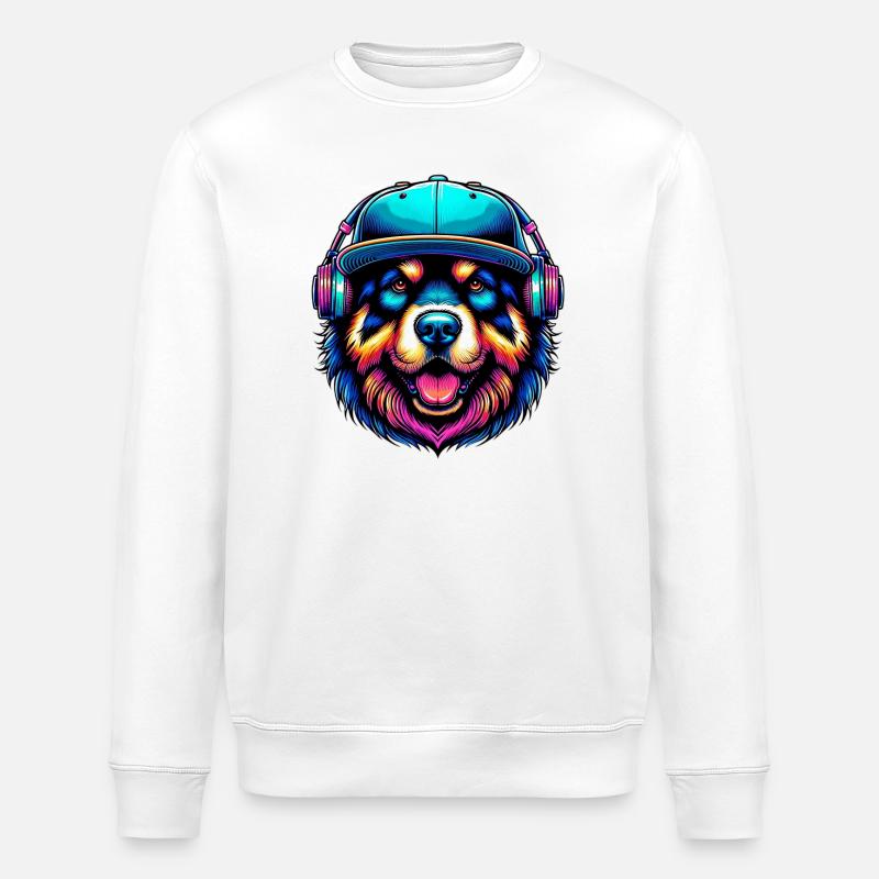 Hund - Stanley/Stella Unisex Bio-Sweatshirt ROLLER - Weiß