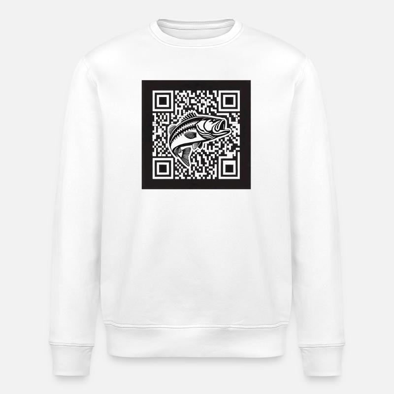 Design de code QR Perch - Sweat bio ROLLER Stanley/Stella Unisexe - blanc