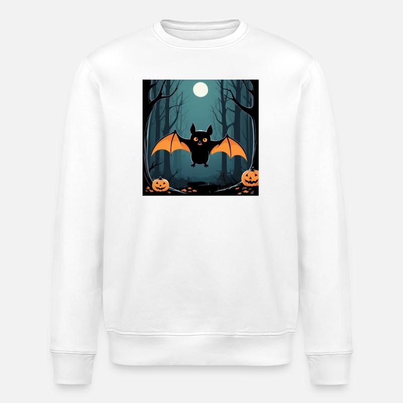 Halloween Bat - Stanley/Stella Unisex Bio-Sweatshirt ROLLER - Weiß
