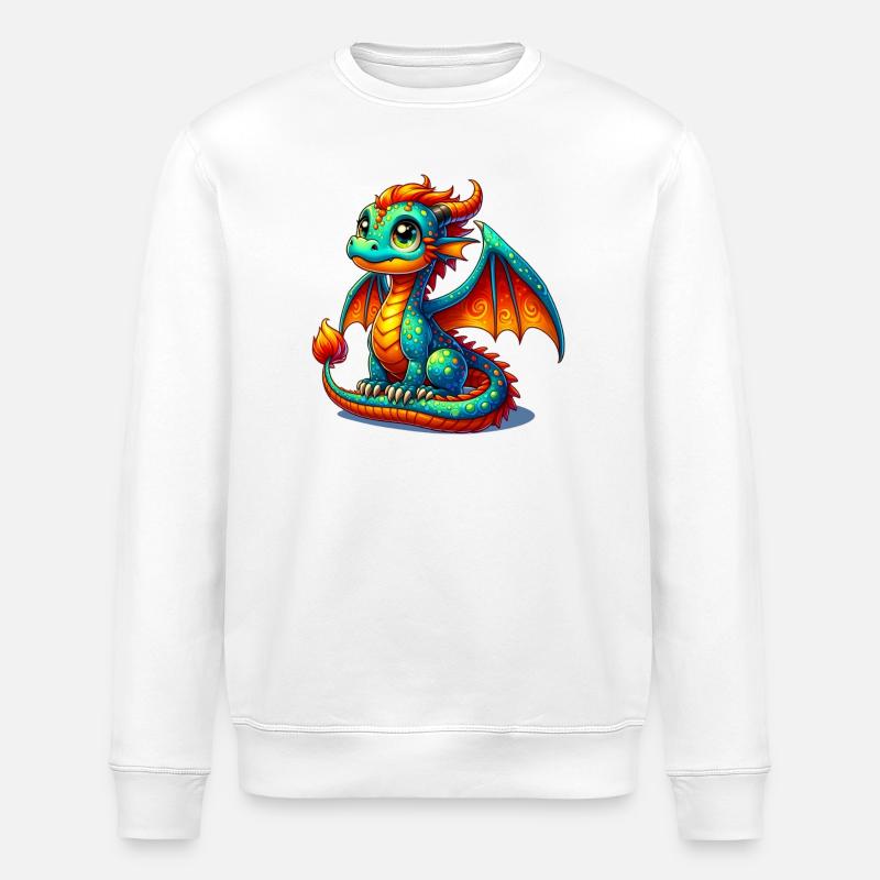 Dragon - Sweat bio ROLLER Stanley/Stella Unisexe - blanc