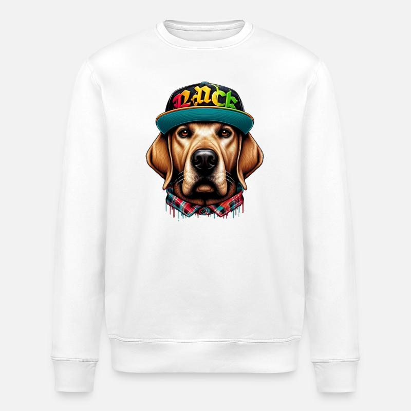 Hund - Stanley/Stella Unisex Bio-Sweatshirt ROLLER - Weiß