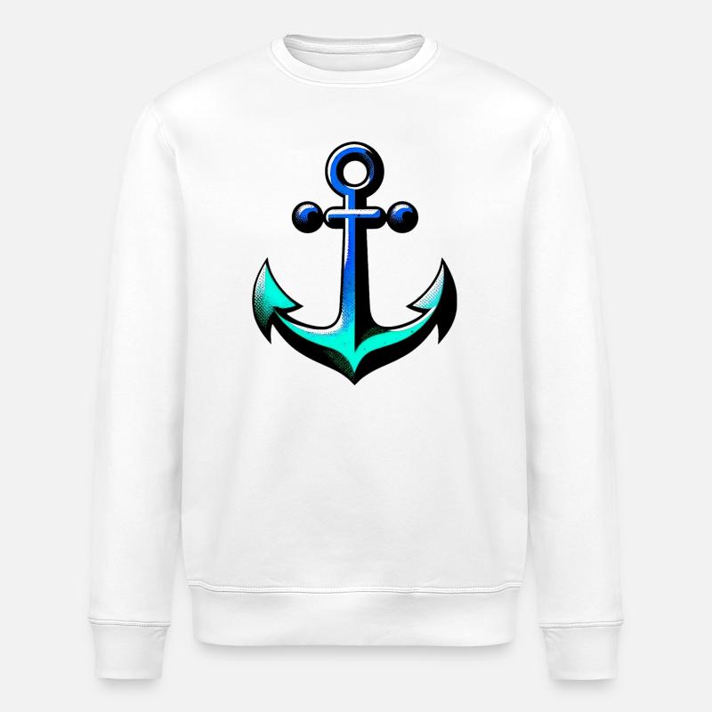 Ein Anker - Stanley/Stella Unisex Bio-Sweatshirt ROLLER - Weiß