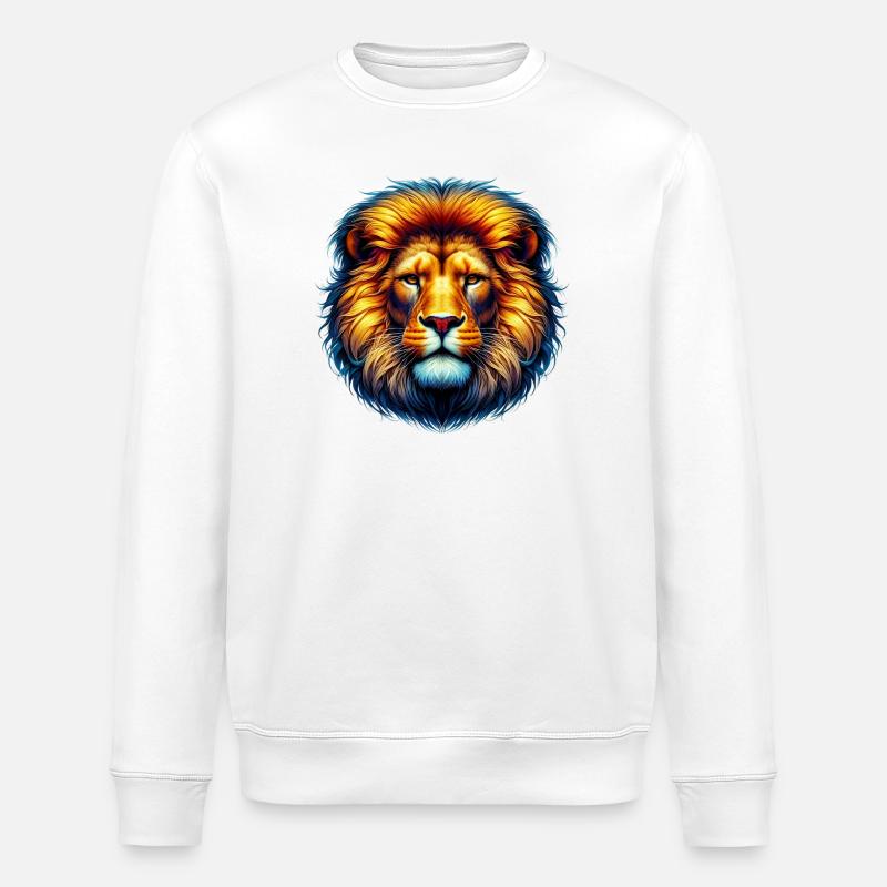Lion - Stanley/Stella ROLLER Unisex Organic Sweatshirt - white