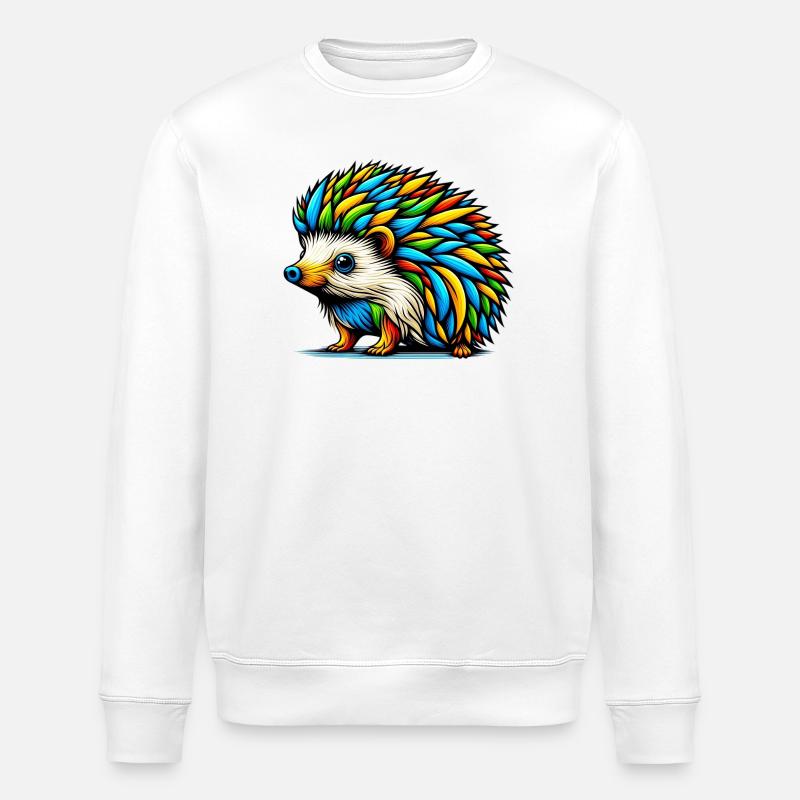 Igel - Stanley/Stella Unisex Bio-Sweatshirt ROLLER - Weiß