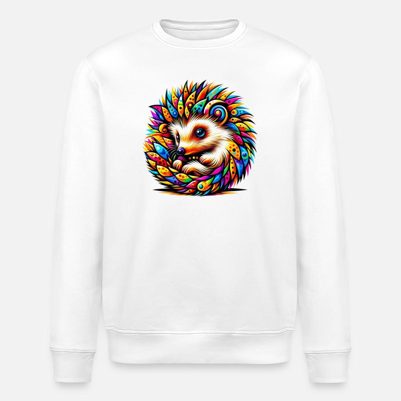 Hérisson - Sweat bio ROLLER Stanley/Stella Unisexe - blanc