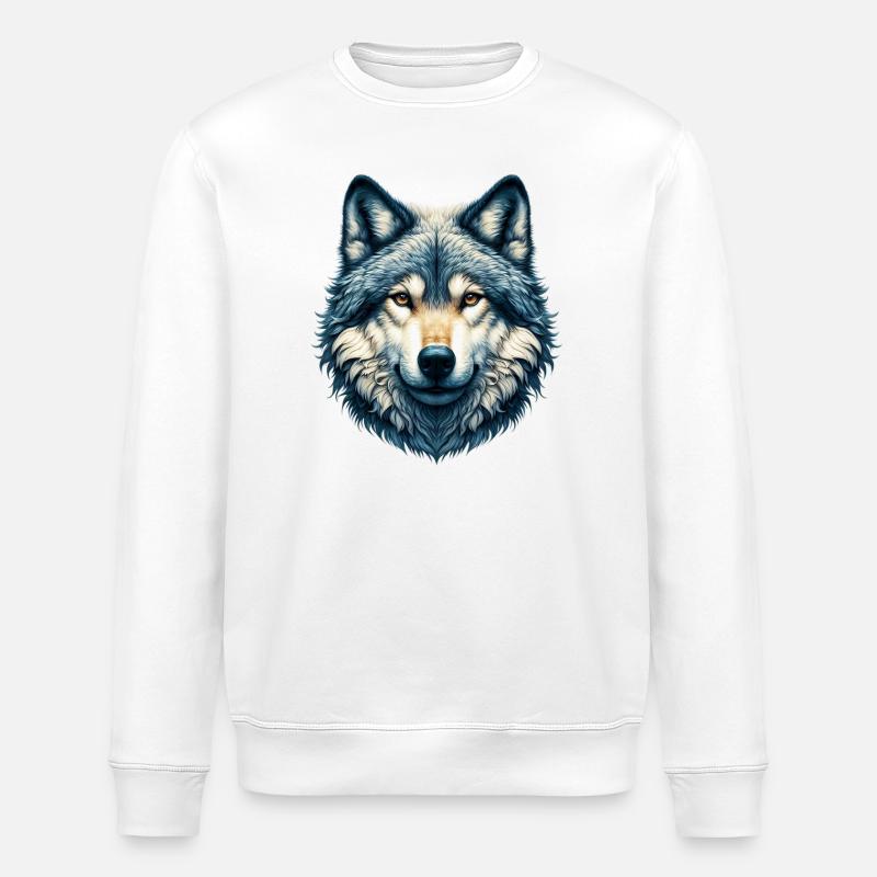 Loup - Sweat bio ROLLER Stanley/Stella Unisexe - blanc