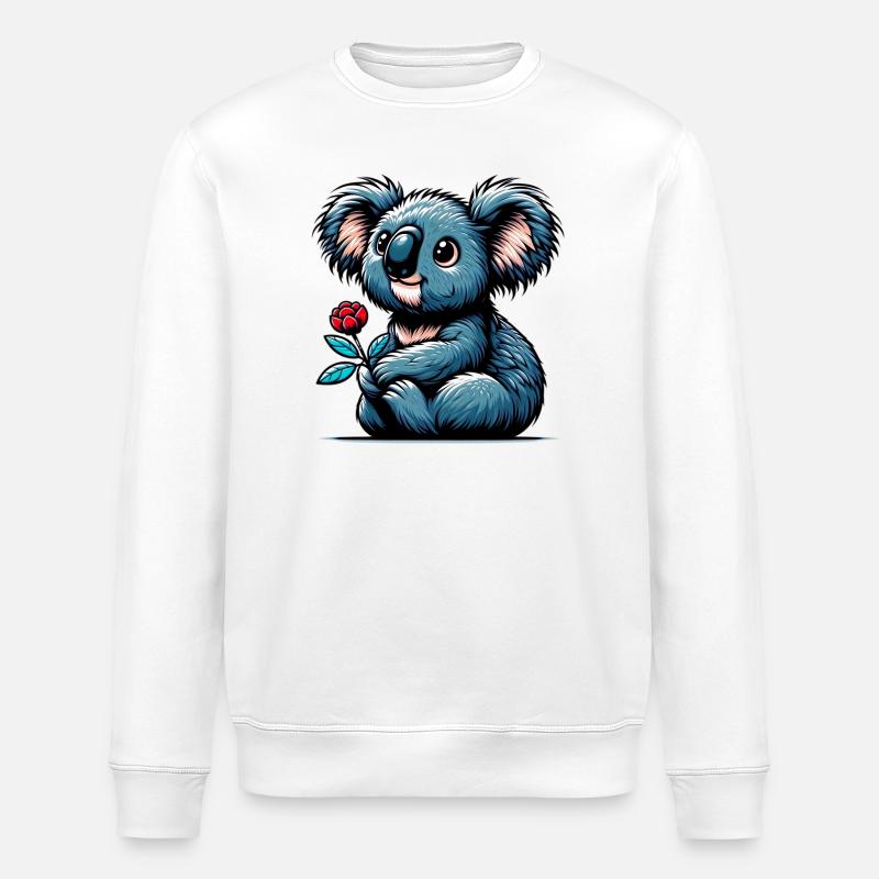 Koala - Sweat bio ROLLER Stanley/Stella Unisexe - blanc