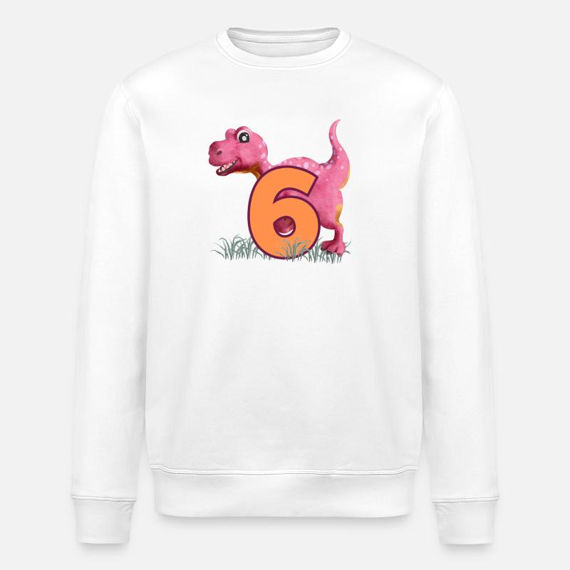 N°6 Dino - Sweat bio ROLLER Stanley/Stella Unisexe - blanc