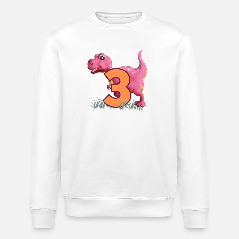 N°3 Dino - Sweat bio ROLLER Stanley/Stella Unisexe - blanc
