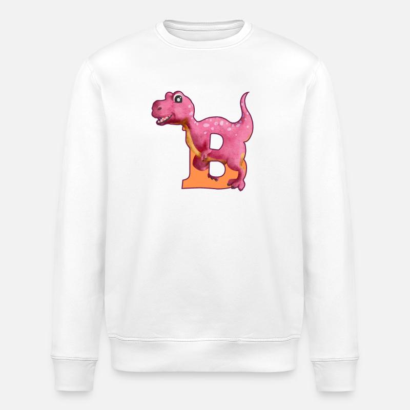 B - DINOSAURE, personnalisable - Sweat bio ROLLER Stanley/Stella Unisexe - blanc
