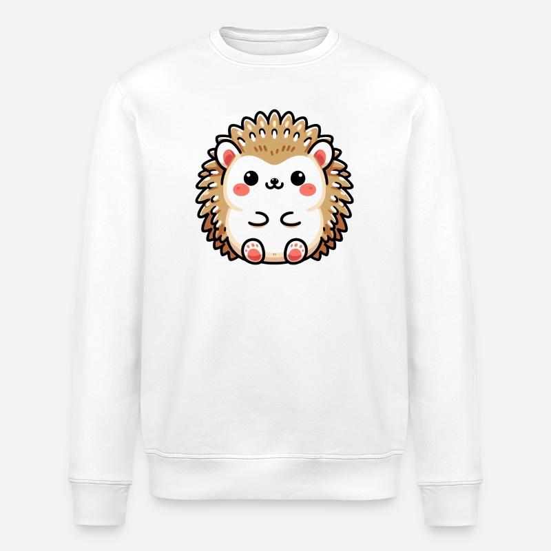 Igel - Stanley/Stella Unisex Bio-Sweatshirt ROLLER - Weiß