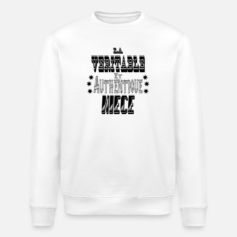 La Véritable et Authentique Nièce - Sweat bio ROLLER Stanley/Stella Unisexe - blanc