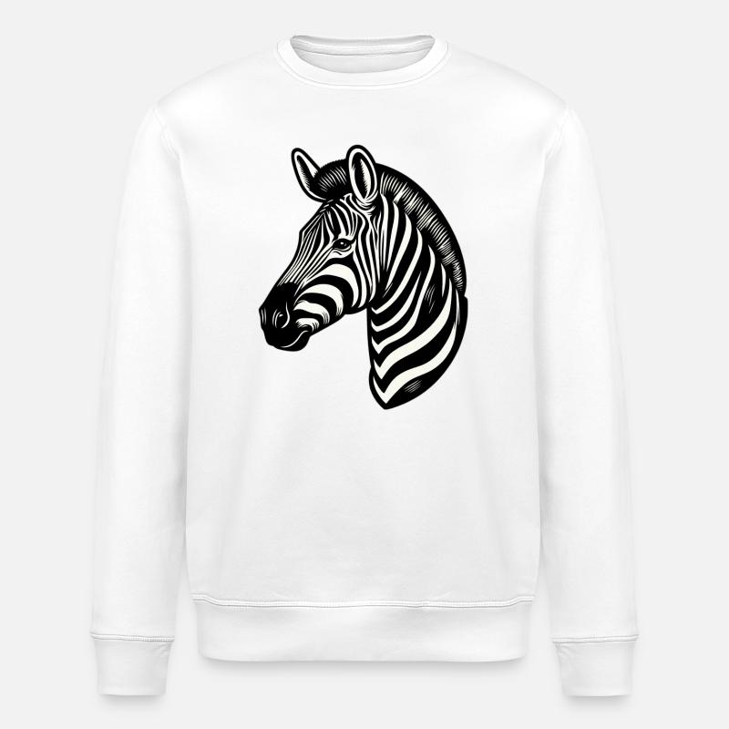 Zebra - Stanley/Stella Unisex Bio-Sweatshirt ROLLER - Weiß