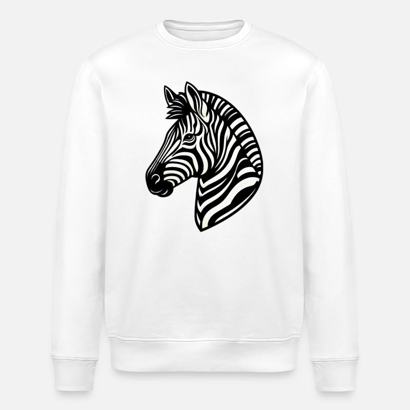 Zebra - Stanley/Stella Unisex Bio-Sweatshirt ROLLER - Weiß