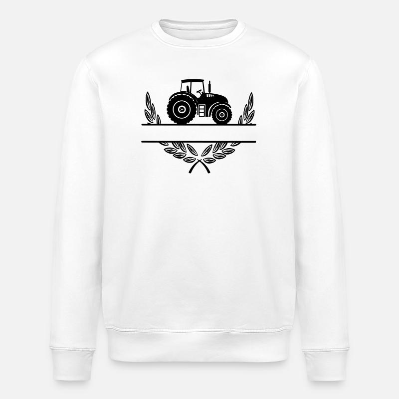 Fier du tracteur agricole - Sweat bio ROLLER Stanley/Stella Unisexe - blanc