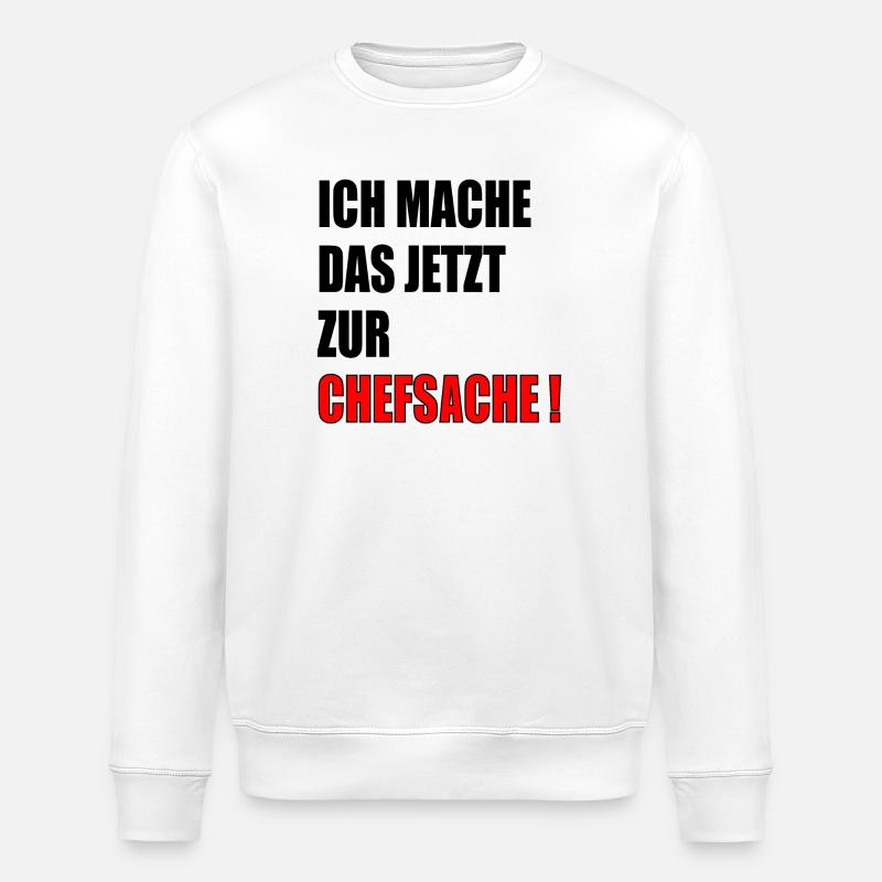 CHEFSACHE VERANTWORTUNG - Stanley/Stella Unisex Bio-Sweatshirt ROLLER - Weiß