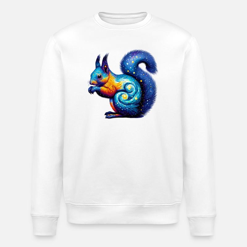 Eichhörnchen - Stanley/Stella Unisex Bio-Sweatshirt ROLLER - Weiß