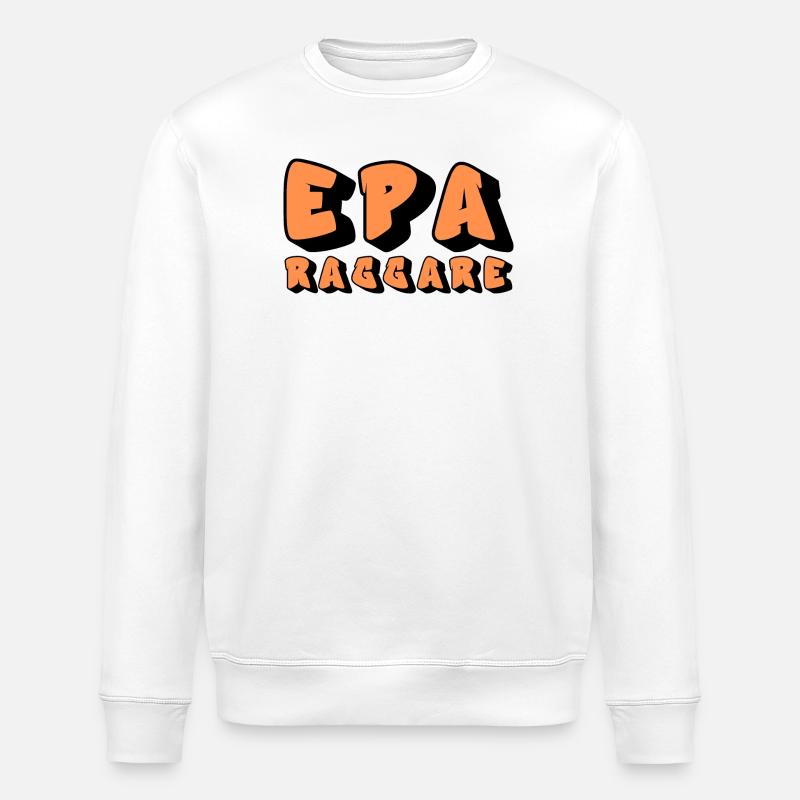 Epa Raggare Graffiti - Stanley/Stella ROLLER Unisex Organic Sweatshirt - white