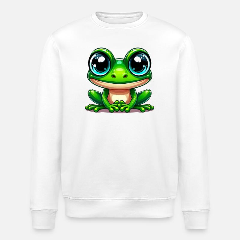 Grenouille - Sweat bio ROLLER Stanley/Stella Unisexe - blanc