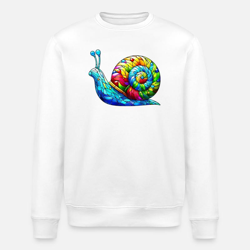 Escargot - Sweat bio ROLLER Stanley/Stella Unisexe - blanc
