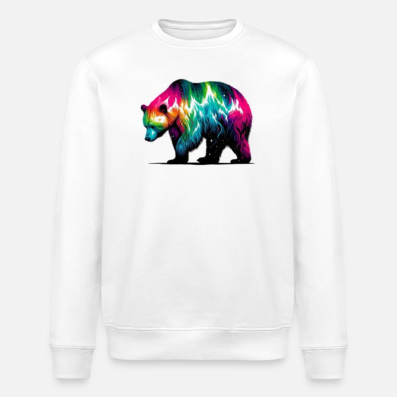 Bär - Stanley/Stella Unisex Bio-Sweatshirt ROLLER - Weiß