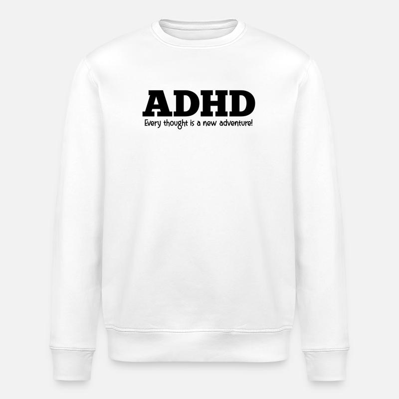 TDAH - Sweat bio ROLLER Stanley/Stella Unisexe - blanc