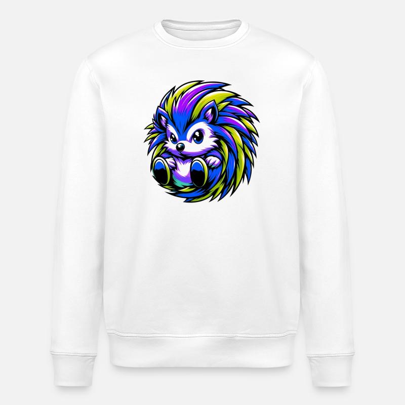 Igel - Stanley/Stella Unisex Bio-Sweatshirt ROLLER - Weiß