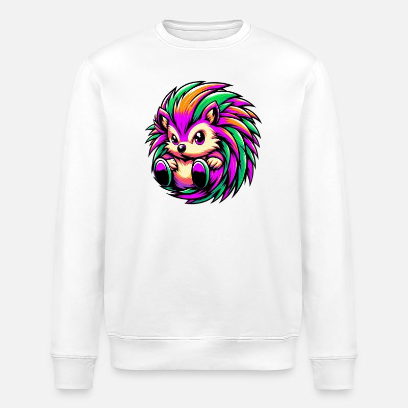 Hérisson - Sweat bio ROLLER Stanley/Stella Unisexe - blanc