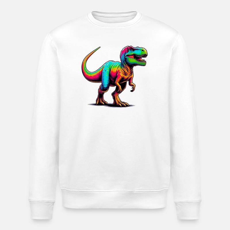 Dinosaure - Sweat bio ROLLER Stanley/Stella Unisexe - blanc