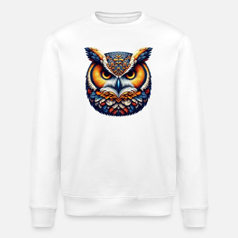 Hibou - Sweat bio ROLLER Stanley/Stella Unisexe - blanc