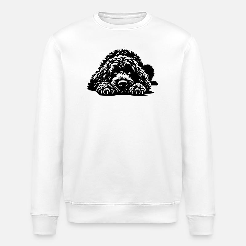 Spanischer Wasserhund - Stanley/Stella Unisex Bio-Sweatshirt ROLLER - Weiß