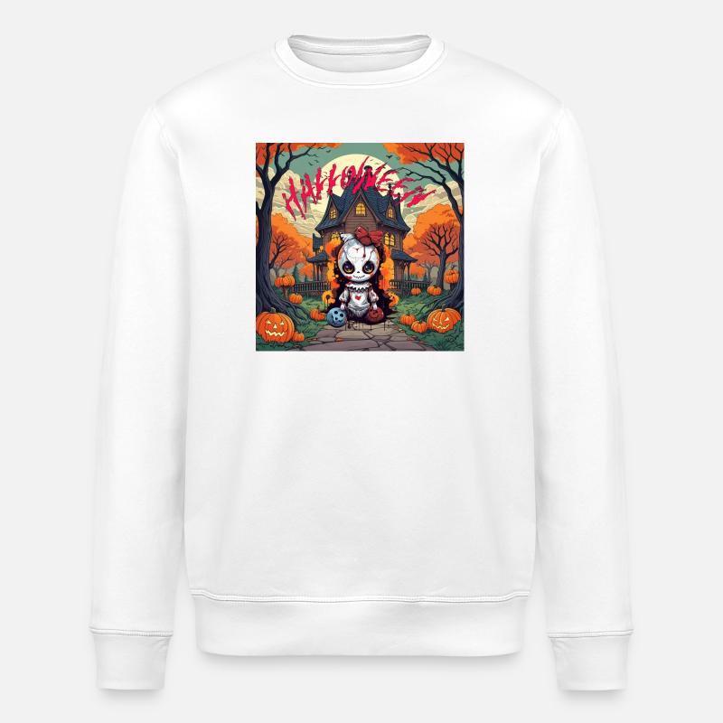 Halloween - Sweat bio ROLLER Stanley/Stella Unisexe - blanc