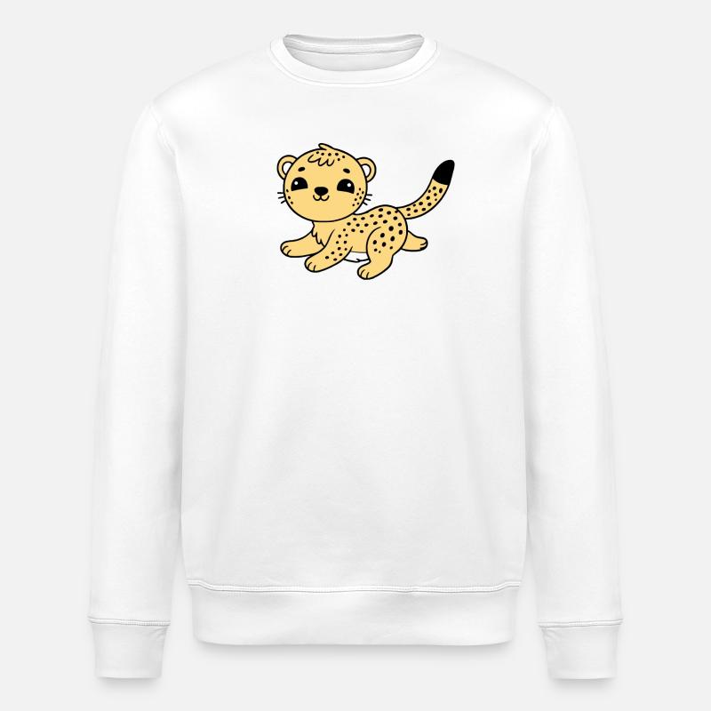 Guépard - Sweat bio ROLLER Stanley/Stella Unisexe - blanc