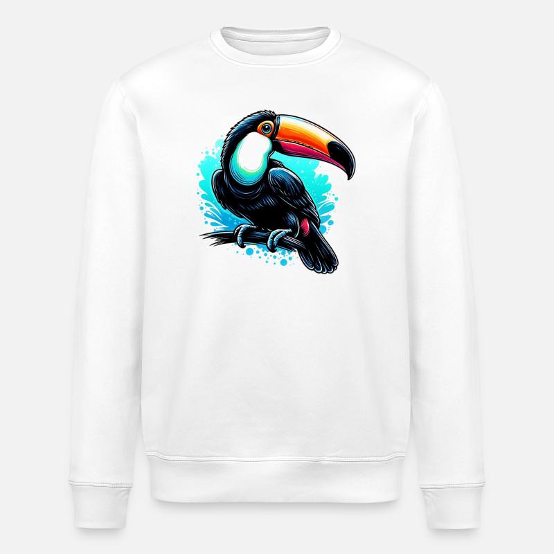 Tukan - Stanley/Stella Unisex Bio-Sweatshirt ROLLER - Weiß