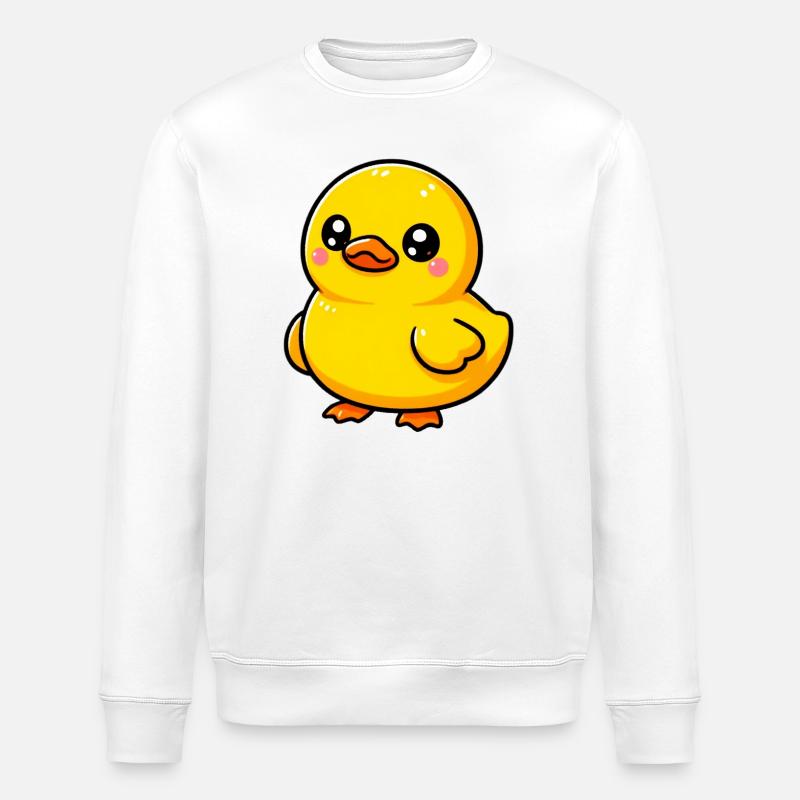 Duckling Duck Duck Duck - Stanley/Stella ROLLER Unisex Organic Sweatshirt - white