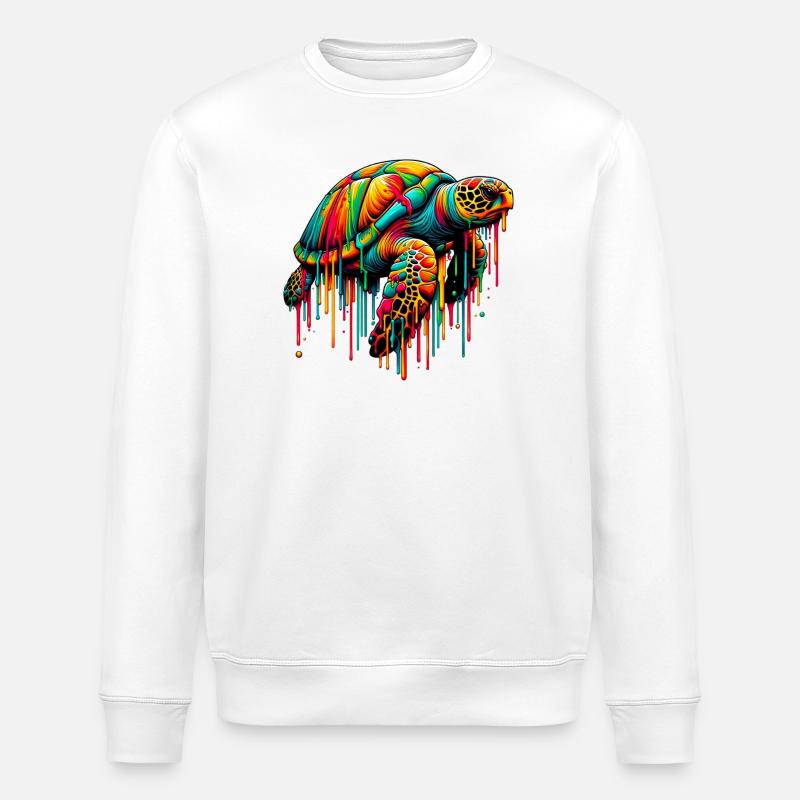 Schildkröte - Stanley/Stella Unisex Bio-Sweatshirt ROLLER - Weiß