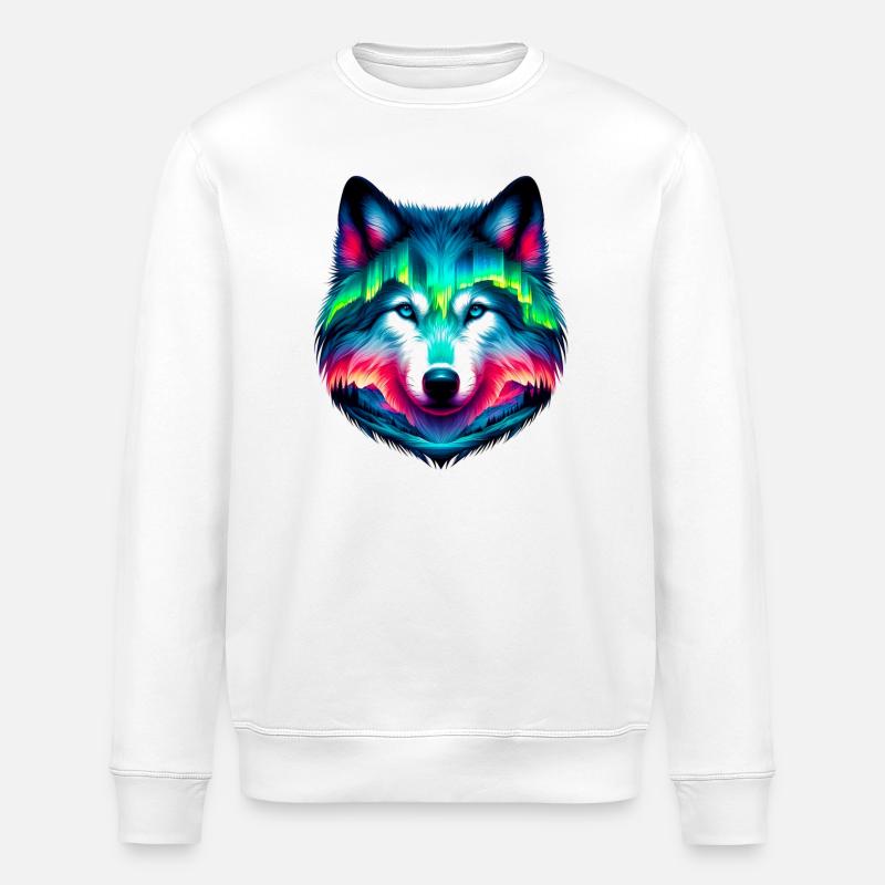 Loup - Sweat bio ROLLER Stanley/Stella Unisexe - blanc