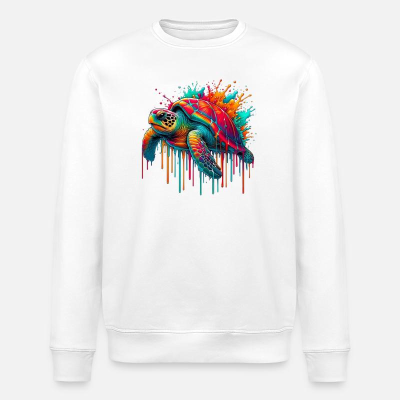 Tortue - Sweat bio ROLLER Stanley/Stella Unisexe - blanc