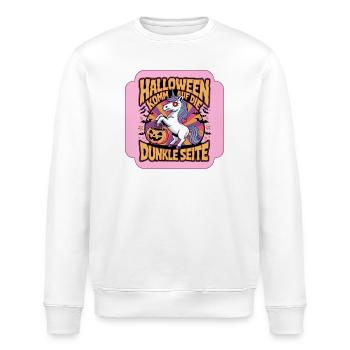 Halloween Spuk Einhorn - Komm auf die dunkle Seite - Stanley/Stella Unisex Bio-Sweatshirt ROLLER - Weiß - Vorne - Nik (191cm)