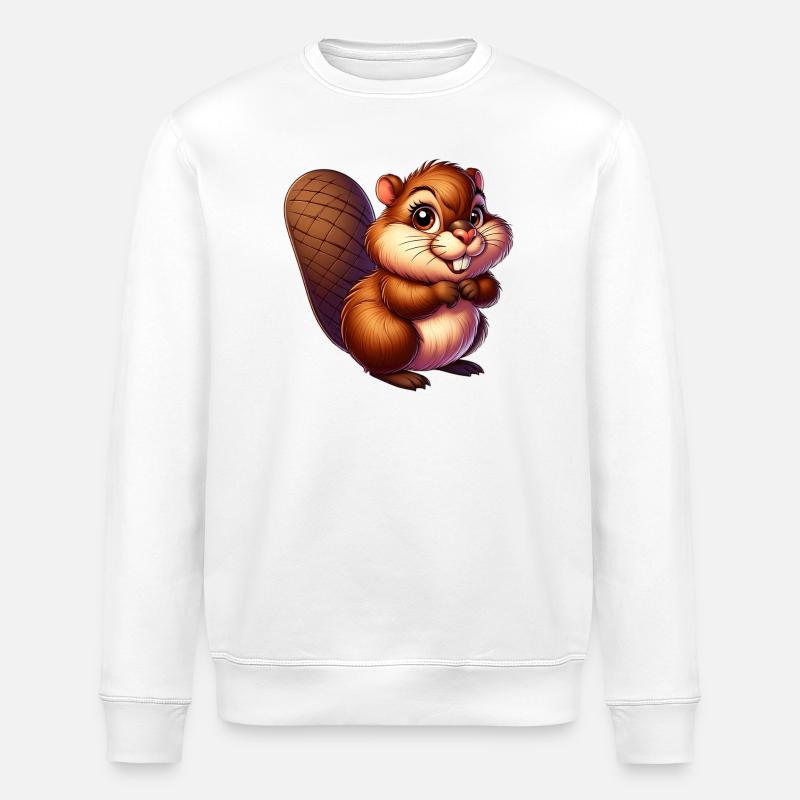 Bieber - Stanley/Stella Unisex Bio-Sweatshirt ROLLER - Weiß